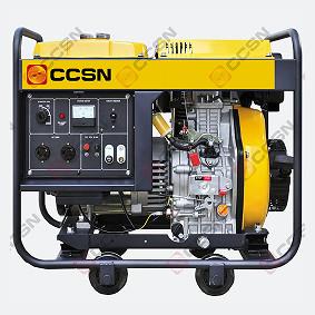 China CCSN 5KW/6.25KVA dual fuel portable home open frame type backup diesel generator set on sale