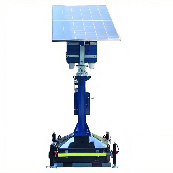 Easy Relocation Solar Light Tower Reliable Lightingsolution Accident Scenes Mobile Lighting Towers