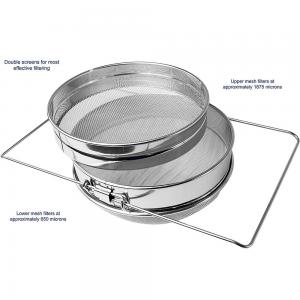  Stainless Steel Honey Strainer Double layer sieve honey filter for Beekeepings honey pore strainer Manufactures