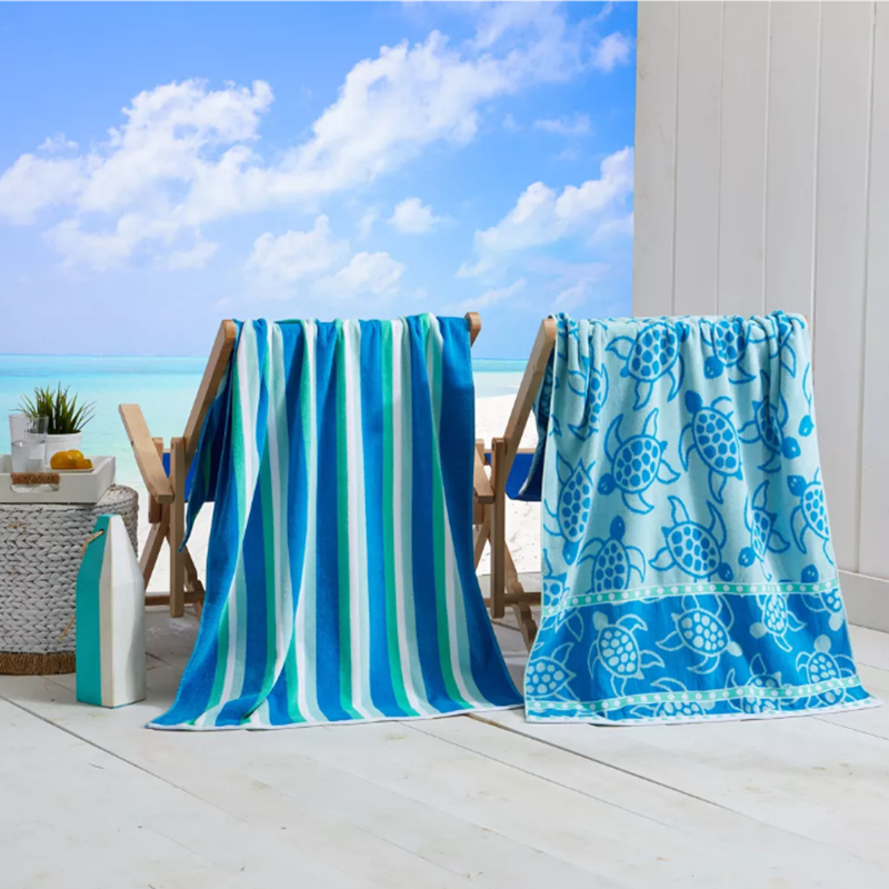 Performance Two Person Beach Towel with Quick-Dry Technology, Dual Texture