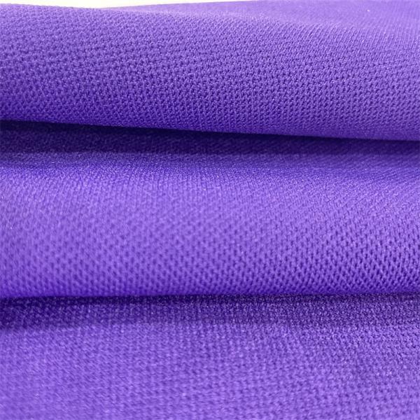 High quality waterproof 100% polyester elastic single-side knitted fabric