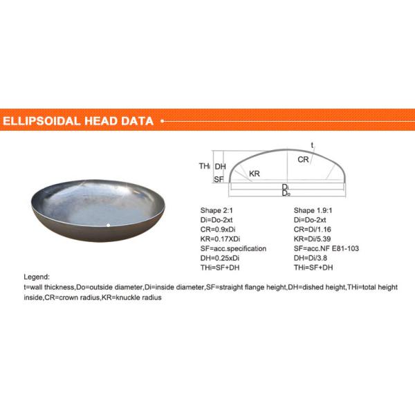 Pressure Vessel GR12 Titanium Hemispherical Dish End OD 300mm