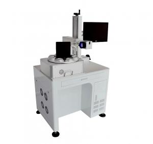  300 * 300 MM Fiber Laser Marking Machine Desktop Aluminum Engraving Name Plate Marking Manufactures