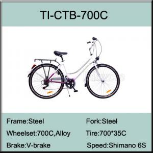  700C Steel Shimano 6 Speed City Bike Manufactures
