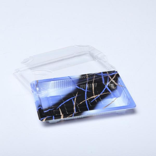 Recyclable Disposable Plastic Sushi Tray OEM With Anti Fog Lid
