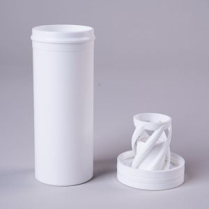 Empty Custom Vitamin C Effervescent Tablet Container with Cap in Injection