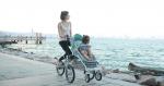 Parent Child Small Wheel Folding Bike , Lightweight Family 3 Wheel Folding Bike
