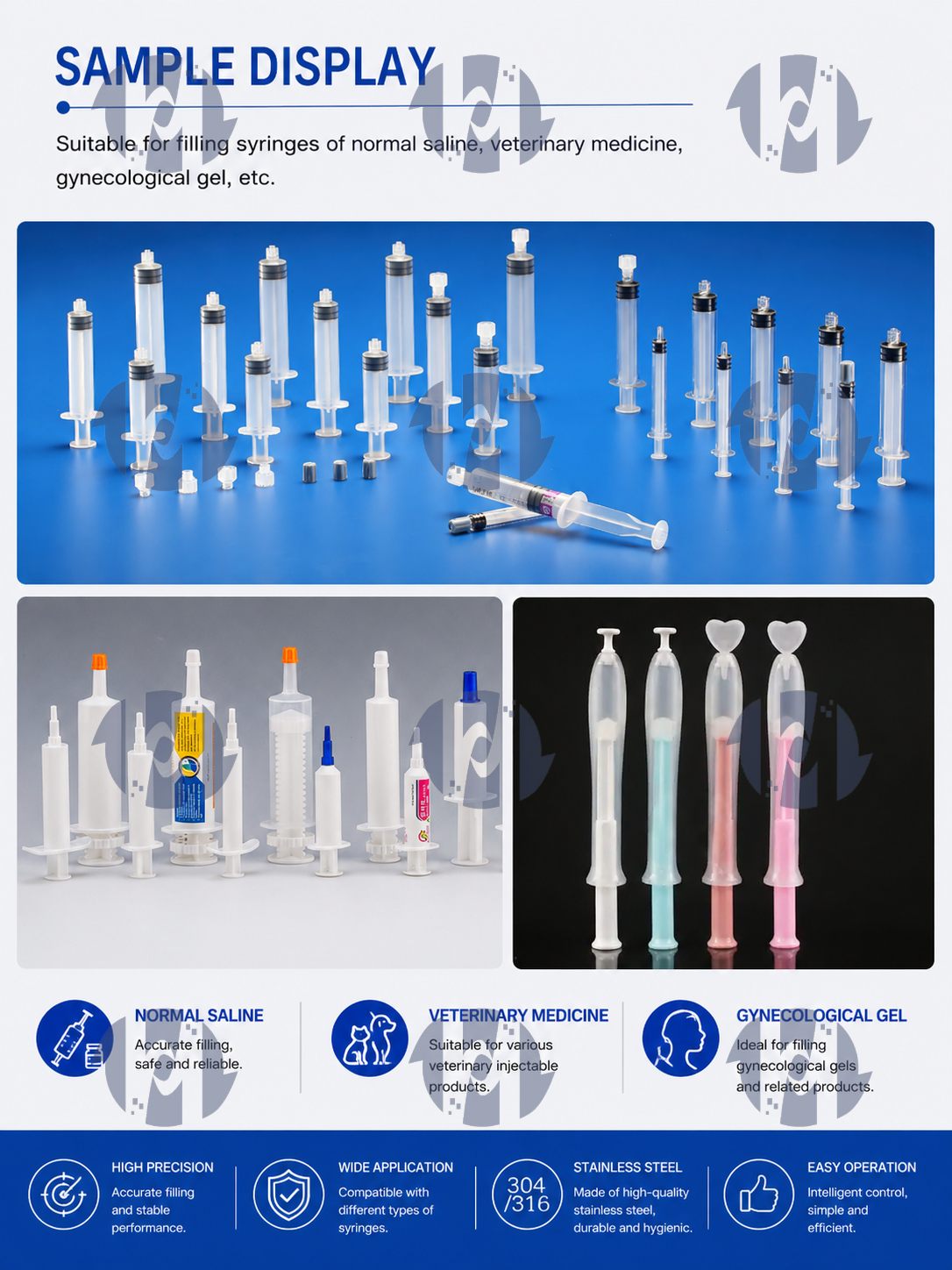 Automatic Cockroach Gel Bait Syringe Filling and Capping Machine