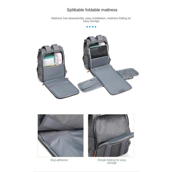Polyester 600D Multifunctional Diaper Bag Backpack 1.12kg 10*30*13cm