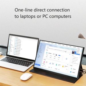 Portable monitor 14.0 inch Portable monitor with speaker ultra-thin IPS display,