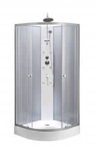  Transparent Tempered Glass Quadrant Shower Cubicles With 15.5cm ABS TRAY Manufactures