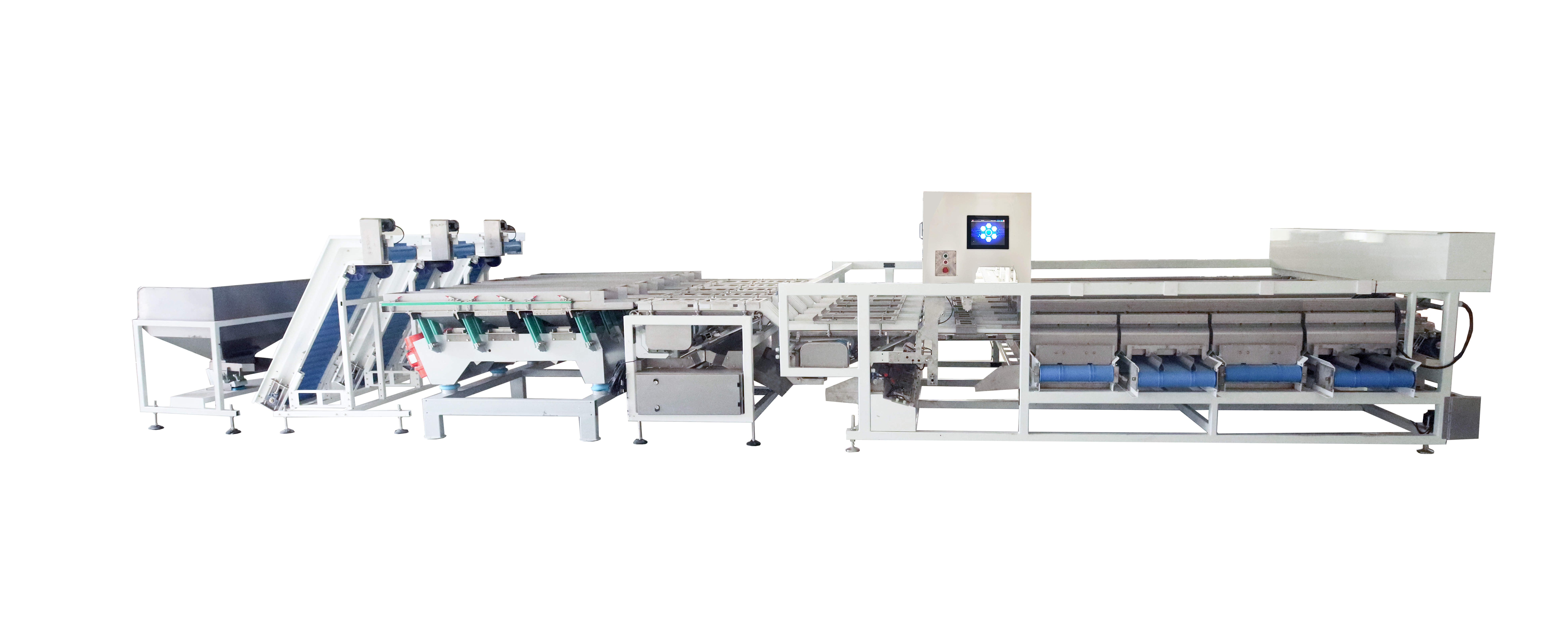 High-Throughput Walnut Kernel Sorting Machine Handles Large Volume Nut Processing With 8 Continuous Feed Lanes 720kg/h