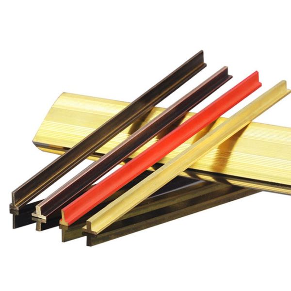Quality T Shape Brass Transition Strip Metal Threshold Flooring Trim Tile Transition Edge Strips for sale