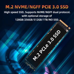 8 Cores Barebone Laptop Mini PC DDR4 NVMe WiFi6 BT5.2 4K HD HTPC Gaming Mini