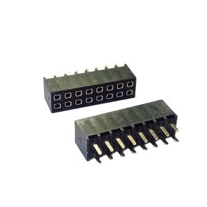 Custom 2.54mm Pitch Double Row Box Header Connector For Data Transfer And