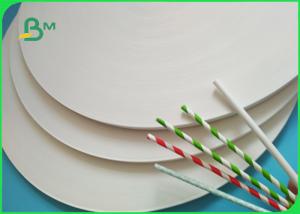 60gsm 120gsm EU Approved Paper Straw Base Food Grade Paper Roll , 100% Virgin Pulp Kraft Paper