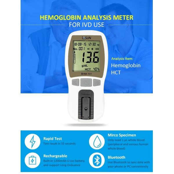 Lysun Electronic Digital HB Meter Hemoglobin Analyzer