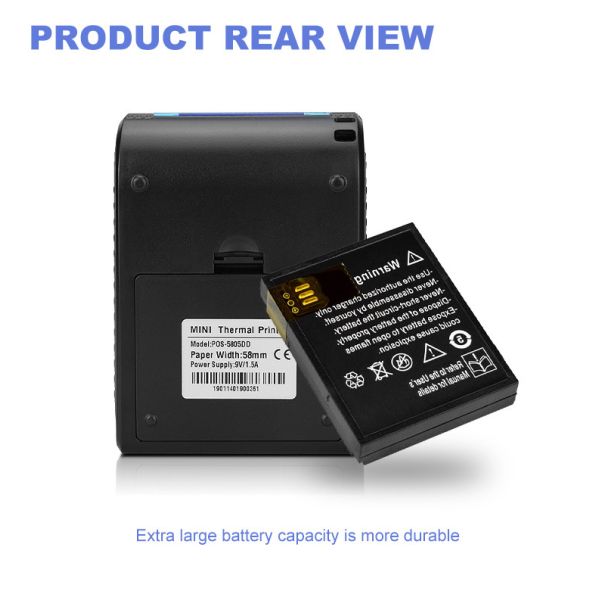 Thermal Wireless 2inch 58mm Receipt Printer USB RS Bluetooth