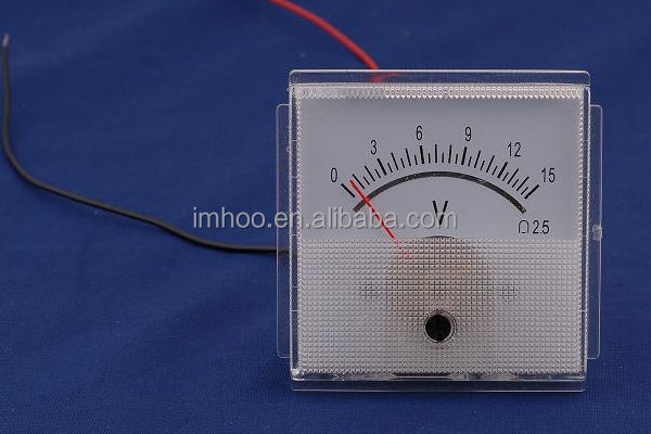 Panel Voltmeter Indicator 60*60 0-15V Ac/dc Ammeter Voltmeter