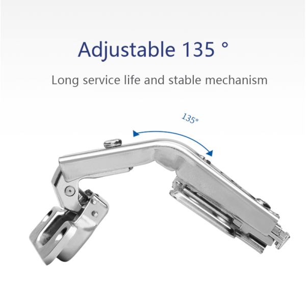 135 Degree Open Hydraulic Concealed Hinges Kitchen Cabinet Corner Door