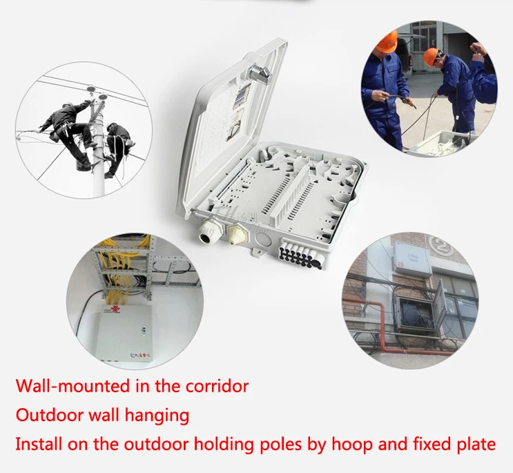 Indoor / Outdoor FTTH Equipment Optical Termination Box Lock Type IP65