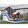 Full Print Commercial Inflatable Slide, Attractive Inflatable Playground Slide With House Design for sale