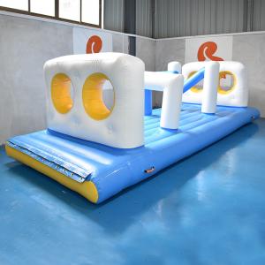  Swimming Pool Floating Inflatable Obstacle Course With 0.9mm PVC Tarpaulin Manufactures