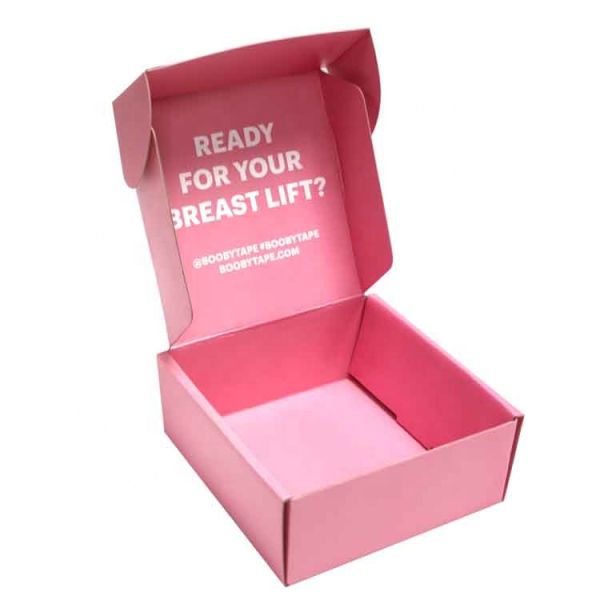 CMYK Pink Gift Packing Boxes With Ribbon