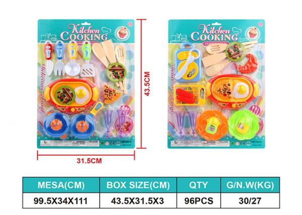 Quality Plastic Childrens Toy Kitchen Set / Pretend Play Kitchen Food Anti - Allergic for sale