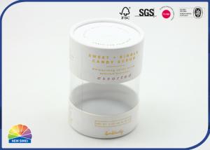  Cylinder Printed Paper Lid Visible Plastic Tube Wedding Candies Package Manufactures