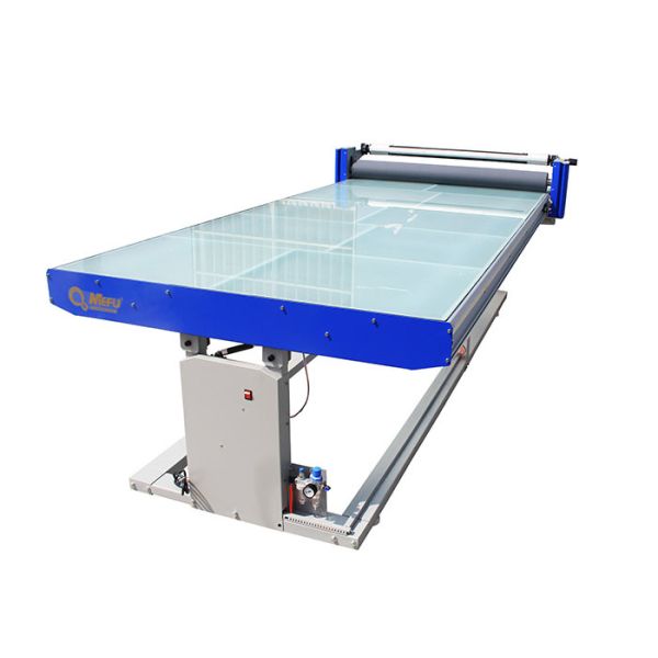Quality Adjustable Height Vinyl Applicator Machine 1300mmx2500mm Flatbed Applicators With Tilt Function for sale