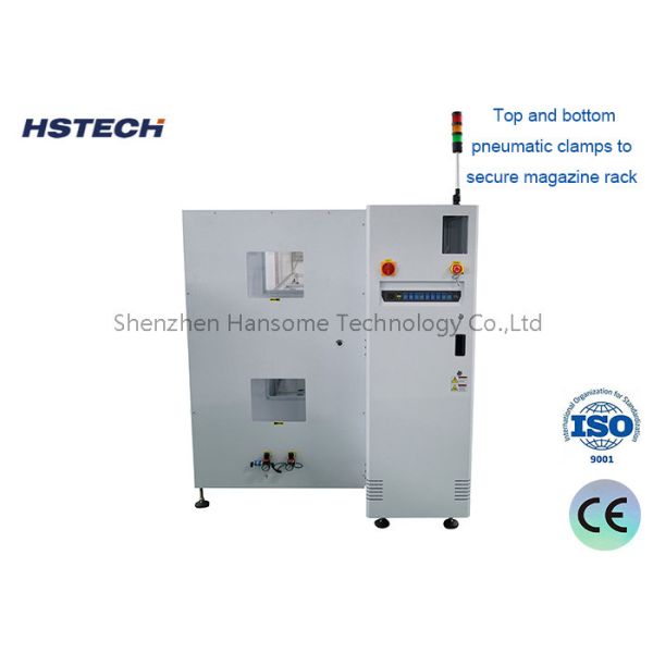 Quality Enclosed Button Control SMEMA Signal PCB Loader Handling Machine for sale