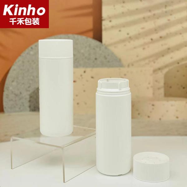 Quality 200ml Round HDPE Empty Baby Talcum Powder Bottles With Sifter Cap 100 Grams for sale