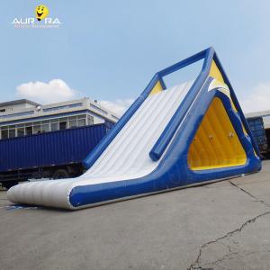  Outdoor Party Inflatable Water Toys Floating Water Slide Climbing Wall Tower For Sea Manufactures