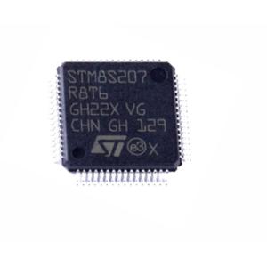  MCU 24MHz, 8-Bit MCU LQFP-64 STM8S207R8T6 Suitable for smart door lock and fingerprint lock scheme Manufactures