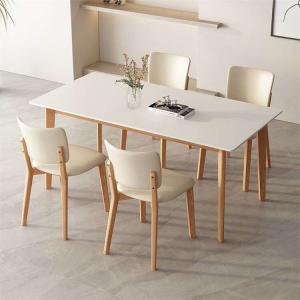  Stone Marble Top Modern Luxury Wooden Dining Table OEM ODM Manufactures