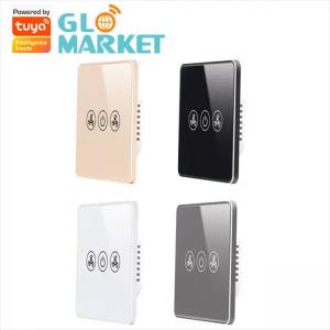 China US Standard Wall Fan Remote Switch Tuya Smart Wifi APP Control Tempered Glass Pan on sale