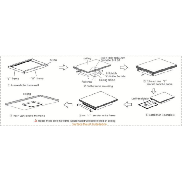 Square Ceiling LED Slim Panel Light 36 Watt / 600 By 600 Led Panel lamp