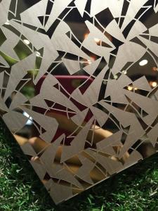 Titanium Coated Decoraive Pattern Stainless Steel Metal Sheet For Hotel Lobby Wall Panels
