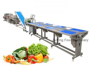 China Industrial 140mm/s Vegetable Processing Machines With Cutting Washing Dewatering on sale