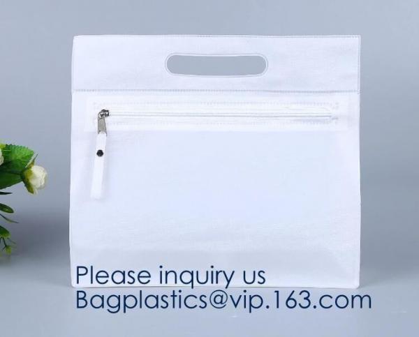 Eco-friendly heat seal frosted PVC /EVA button bag,Universal transparent matte pvc eva self-sealing zipper bag with logo