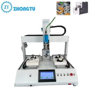  3 Axes Circuit Boards Pcb Automatic Lock Screw Fastening Robot Machine With 1.2-1.8s Latching Efficiency Manufactures