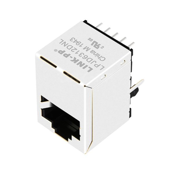 Quality LPJD6312DNL 10/100 Base-T Without LED Vertical RJ45 Jack Surface Mount Socket for sale