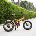 20 Inch 48v 500w Bafang Motor Folding Fat Tire Electric Bike With LCD display