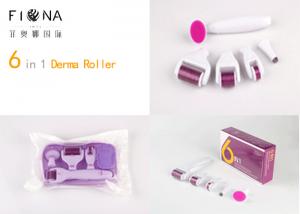  High quality factory sales 6 in 1 derma roller custom logo needles micro needle roller derma skin roller CE approved Manufactures