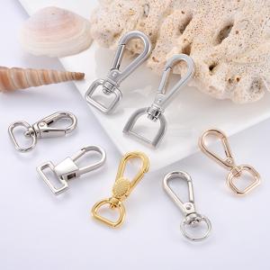  ISO9001 Gold Swivel Clasps Lanyard Snap Hook Antiwear For Crafting Manufactures