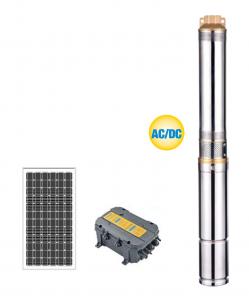  AC / DC HYBIRD Plastic Impeller Solar Water Pumping System , Home Water Pump Manufactures