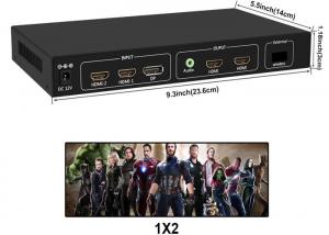  4 Ports 4K HDMI Video Wall Processor For Multi Screen Display 2X2 1X2 Manufactures