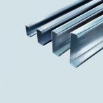 Solar Panel Galvanised Steel Profiles , C U Hot Rolled Structural Steel Beams