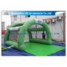 Green Paintball Enclosures Durable Inflatable Sports Dome Tent for Interactive Sports for sale